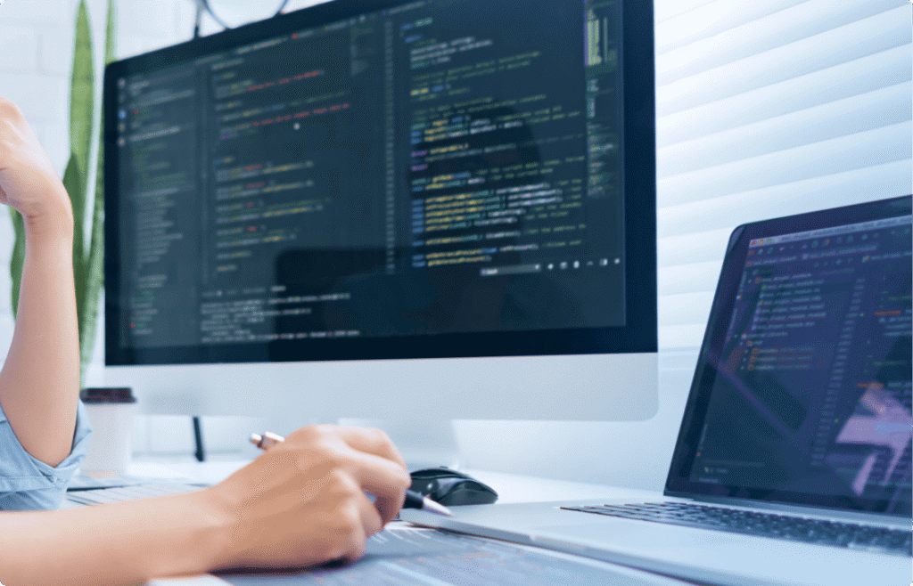 コーディング中の画面